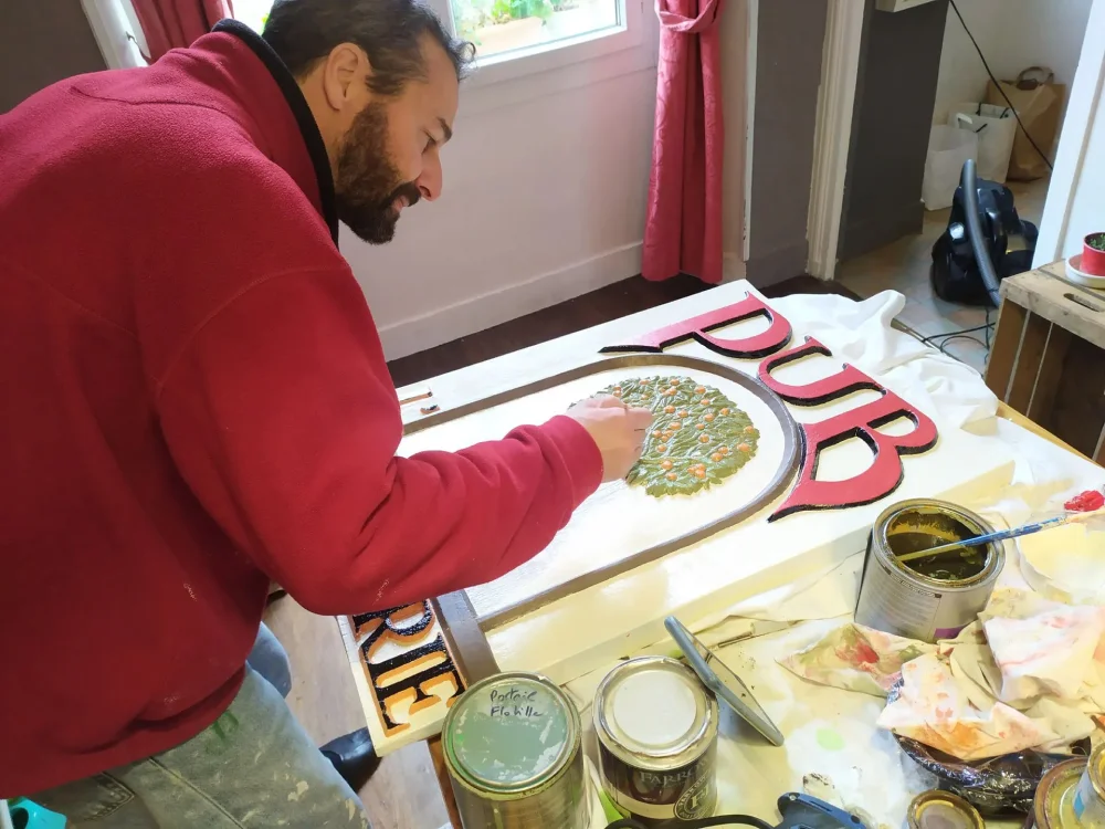 Lettres Et Couleurs Peinture Interieur A Blois Renovation De Patrimoines 9