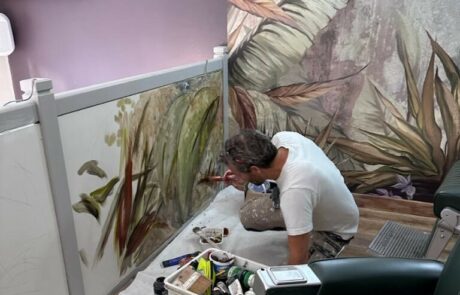 Lettres Et Couleurs Peinture Interieur A Blois Decors En Cours La Barberie 2 Blois Lettresetcouleurs